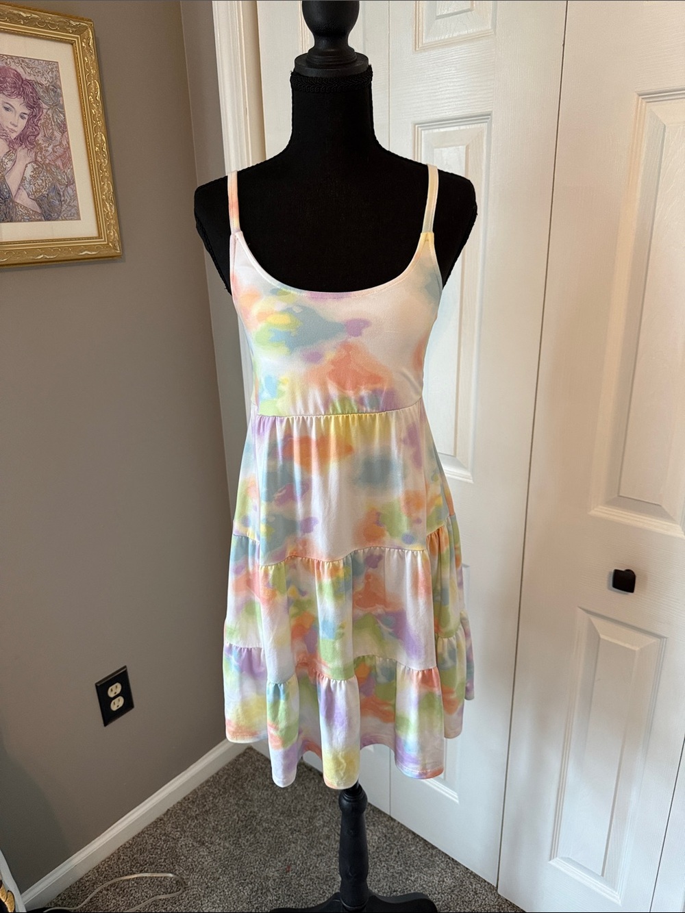 Hollister Pastel Tie-Dye Mini Dress